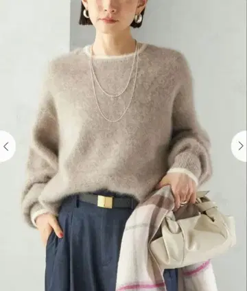 [ 새상품 ] SHIPS ( 쉽스 )  폭스 캐시미어 크루넥 니트