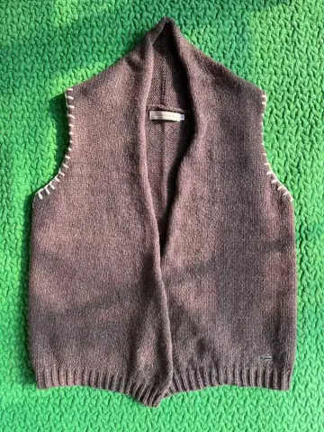 CROCODILE 브라운 M 니트 베스트