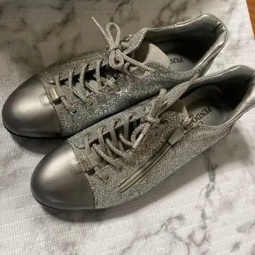 실버 글리터 스니커즈