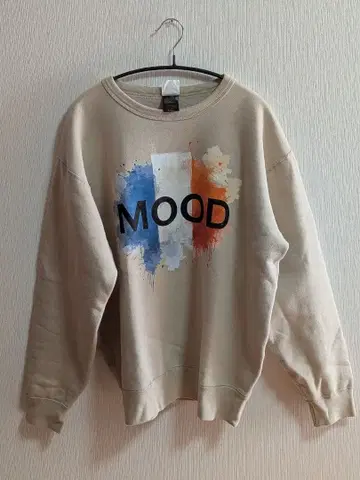 베이지 MOOD 그래픽 트레이닝복 X-LARGE