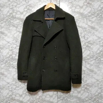 HERE'S 울 코트 피코트 모 100% 아우터 M