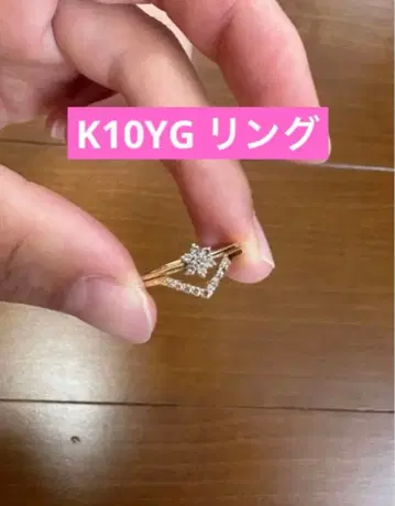 최종 가격 인하 새상품급 K10 YG 다이아몬드 세트 honey gold