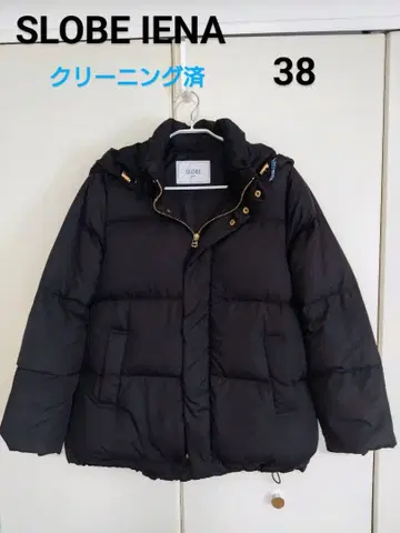 SLOBE IENA 블랙 다운 자켓 38 2way