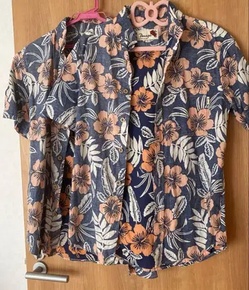 남성용 하와이안 셔츠 S M