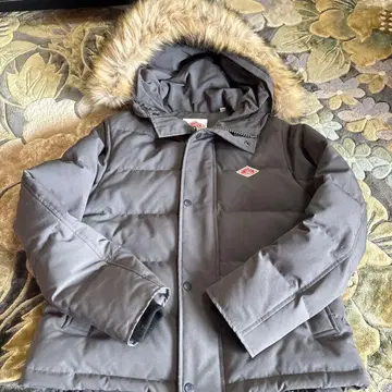 단톤 후드 부착 다운 자켓 그레이 S 사이즈