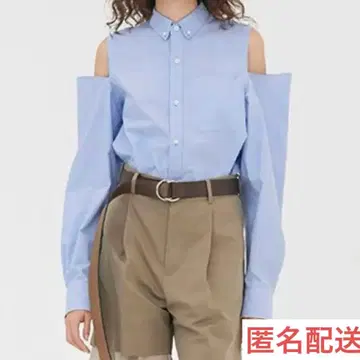 완판템 새상품 미사용 택 포함 HYKE 옥스퍼드 어깨 트임 셔츠