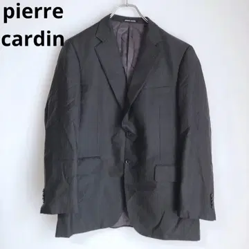 피에르 가르뎅 남성용 수트 정장 자켓 울 혼방 블랙 겉옷 비즈니스