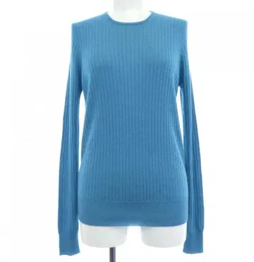 드로어 Drawer 18G 캐시미어 실크 리브 크루 니트