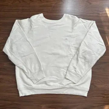 THE NORTH FACE 퍼플 라벨 화이트 맨투맨