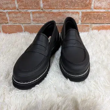 [ 미사용급 ] HUNTER 24 블랙 로퍼 레인 슈즈