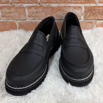[ 미사용급 ] HUNTER 24 블랙 로퍼 레인 슈즈