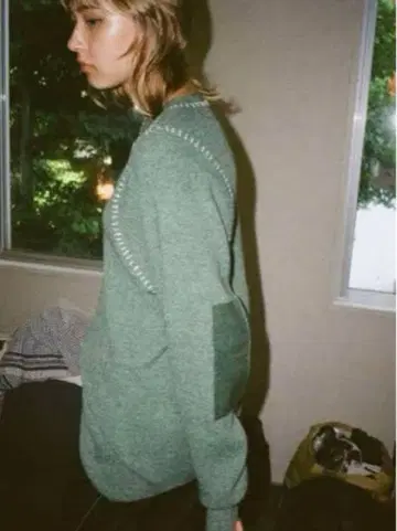 saduk 그린 긴팔 스웨터