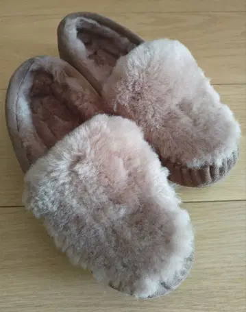 에뮤 모카신 핑크 베이지 23cm