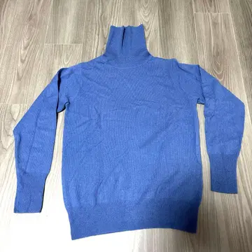 터틀 니트 스웨터 이에나 캐시미어 IENA 파랑 블루