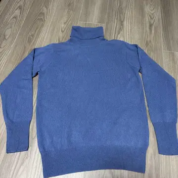 터틀 니트 스웨터 이에나 캐시미어 IENA 파랑 블루