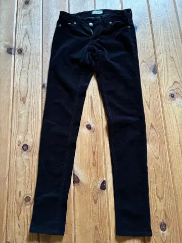 야누크 스키니 팬츠 코듀로이 블랙