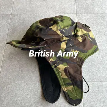 미사용 영국군 플라이트 캡 윈터 캡 카모플라주 카모 패턴 레어