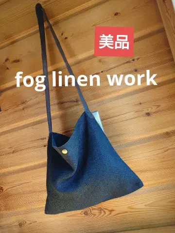 [ 새상품급 ] fog linen work 숄더백 가죽 핸들