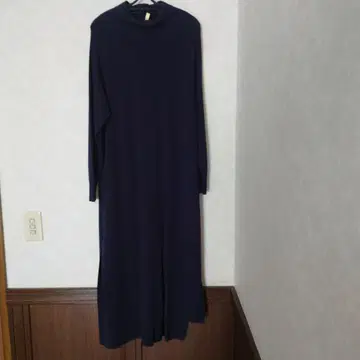 네이비 니트 롱 원피스 38