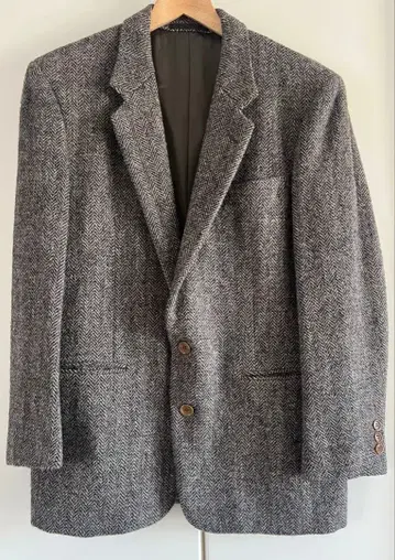 새상품급 GLENOVER 해리스 트위드 테일러드 자켓 일본제