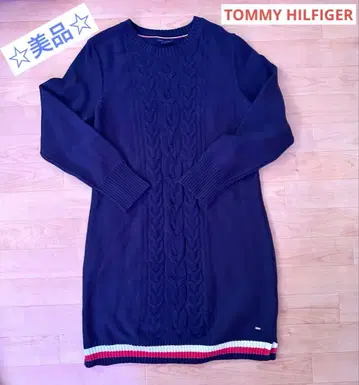 새상품급 TOMMY HILFIGER 타미힐피거 니트 롱 원피스