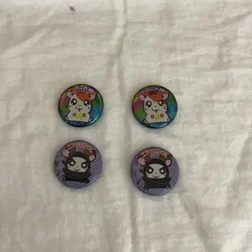 햄스터 캐릭터 캔뱃지 4개 세트