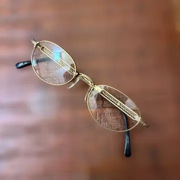 골드 블랙 안경 장식 디자인 새상품 프레임만 사바에