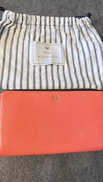 ANYA HINDMARCH 오렌지 장지갑