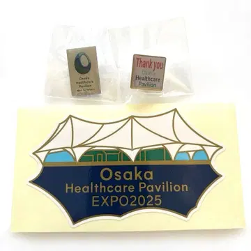 Osaka Healthcare Pavilion 핀 배지 스티커 세트