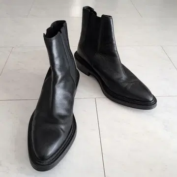 새상품급 ZARA MAN 자라맨 천연 가죽 사이드 고어 부츠 28cm