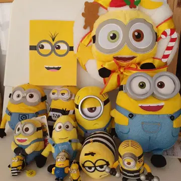 미니언 봉제 인형과 키링 세트