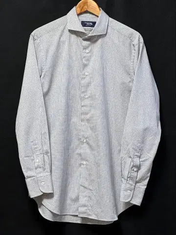 가마쿠라 셔츠 42-86 일본제 긴팔 셔츠 체크 무늬