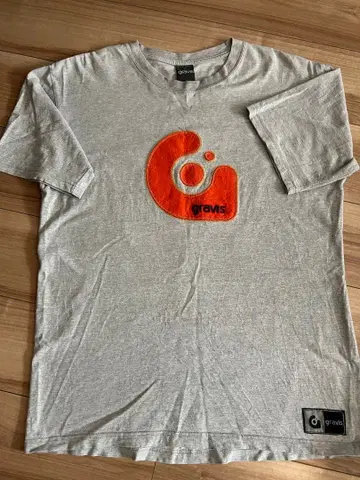 빈티지 gravis 로고 프린트 T셔츠