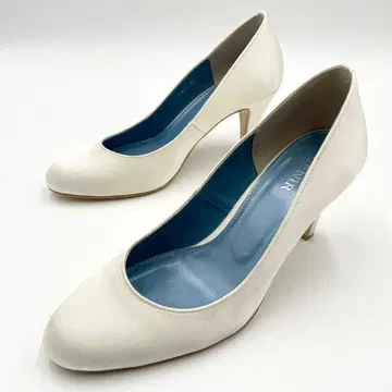 새상품급 베니루 펌프스 7001 웨딩 신발 24.5 화이트 Y1289