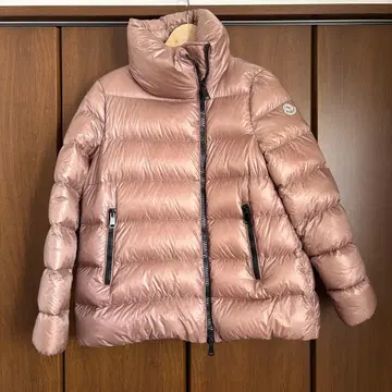 MONCLER 핑크 브라운 다운 자켓 SALIX