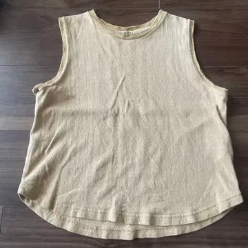 AURALEE 슬리브리스 상의 베이지 0