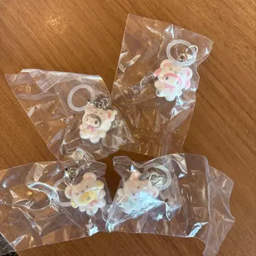 산리오 가챠 메지루시 액세서리 후와후와 스노우