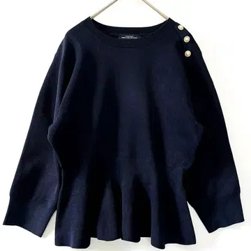 그린 라벨 릴랙싱 카타 비쥬 페플럼 니트 풀오버