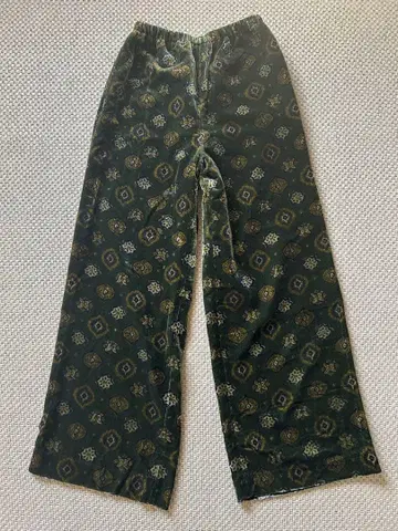 Beauty&Youth 유나이티드 애로우즈 벨벳 프린트 팬츠