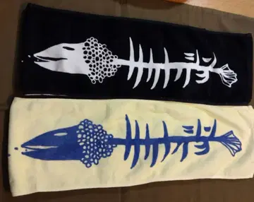 사카낙션 타월 세트 블랙, 노랑 2개