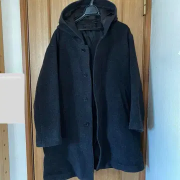 [ 새상품급 ] BEAMS 후드 부착 코트 M 다크 그레이