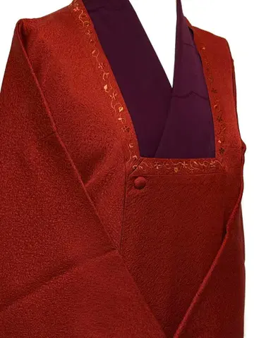 미사용품 기모노 순수 실크 양면 리버서블 도행 코트 선착순