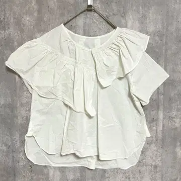 Deux amour 비대칭 변형 셔츠 블라우스 깔끔한 캐주얼