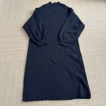 펠리시모 리브 니트 롱 원피스 블랙 L