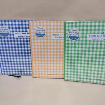 미사용 헬로키티 위클리 머니북 3색 세트