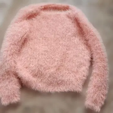 UNITEDARROWS 핑크 샤기 스웨터