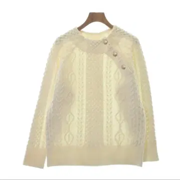 SHIPS 아이보리 케이블 니트 스웨터