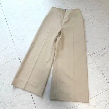 FOXEY 폭시 와이드 팬츠 슬랙스 38 베이지