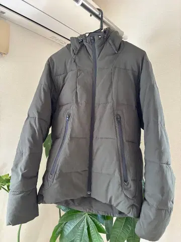 나노 유니버스 후드 부착 자켓 올리브 그린