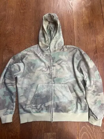 BEAMS 페이드 카모 지퍼 후드티 후디 카모플라쥬 지퍼 후드티